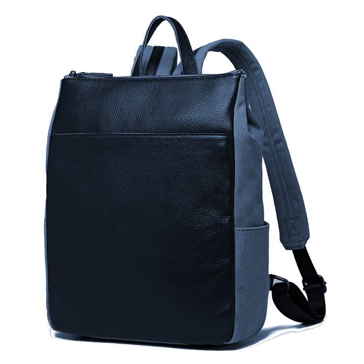 牛革×キャンバス】【A4対応】【柔かい牛革】【通勤通学】Y2K リュック