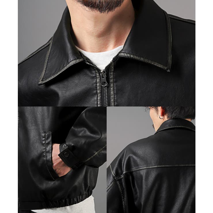 レザージャケット メンズ ブルゾン[品番：LU000013013]｜LUXSTYLE