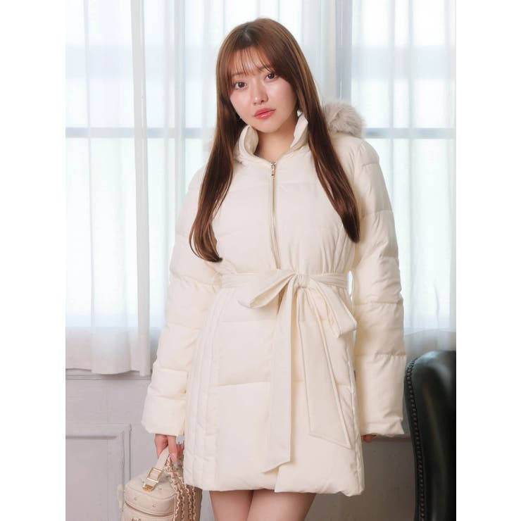 シェーディングライン中綿コート[品番：LINW0002705]｜LIPSERVICE