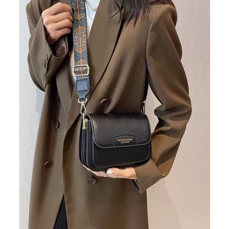 柄ベルト付 フラップショルダーバッグ[品番：PPNW0004851]｜Pumpkin