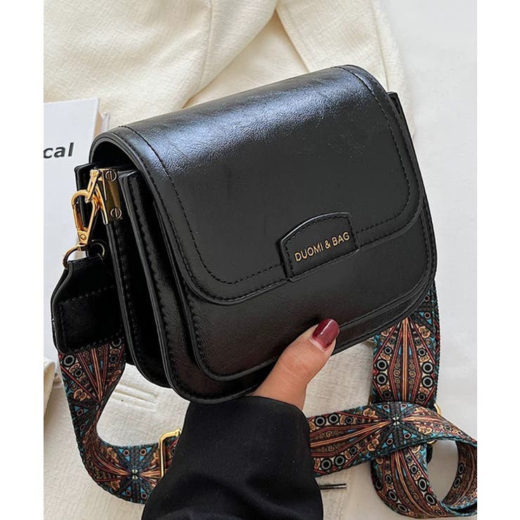 柄ベルト付 フラップショルダーバッグ[品番：PPNW0004851]｜Pumpkin