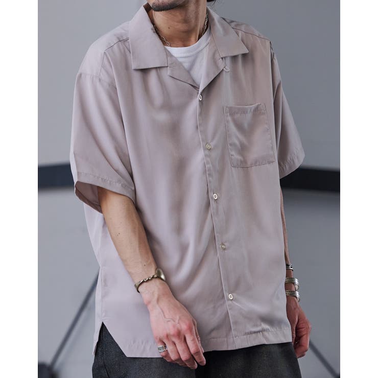 オープンカラー半袖シャツ[品番：RADM0005712]｜MODISH GAZE（モ