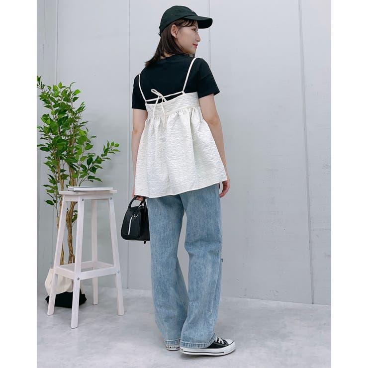 ふくれジャガードキャミソール[品番：RADM0005606]｜＆soiree（アンド