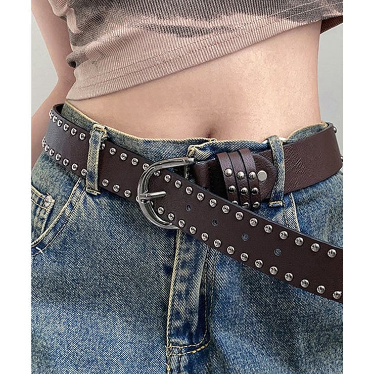 スタッズベルト Y2K ダブルスタッズ[品番：NETW0002022]｜Riff（リフ