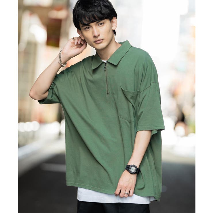 半袖Tシャツ ハーフジップT メンズ[品番：OE000006782]｜Rocky Monroe