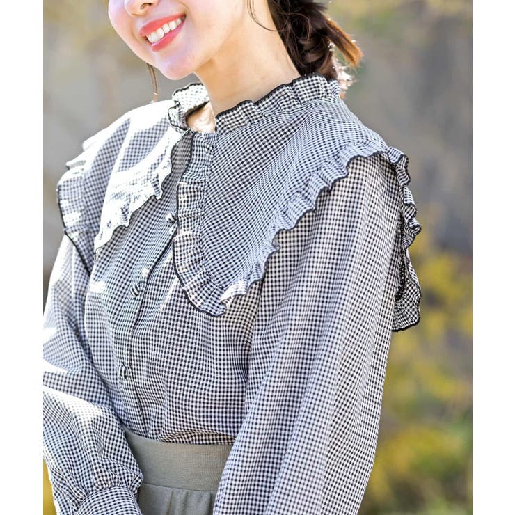 フリルセーラーカラーブラウス[品番：RPSW0001429]｜rps（アール