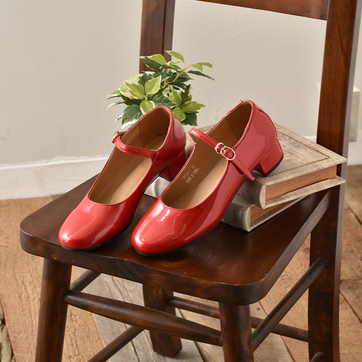 メリージェーン Mary Jane / ストラップ パンプス[品番：XO000003168