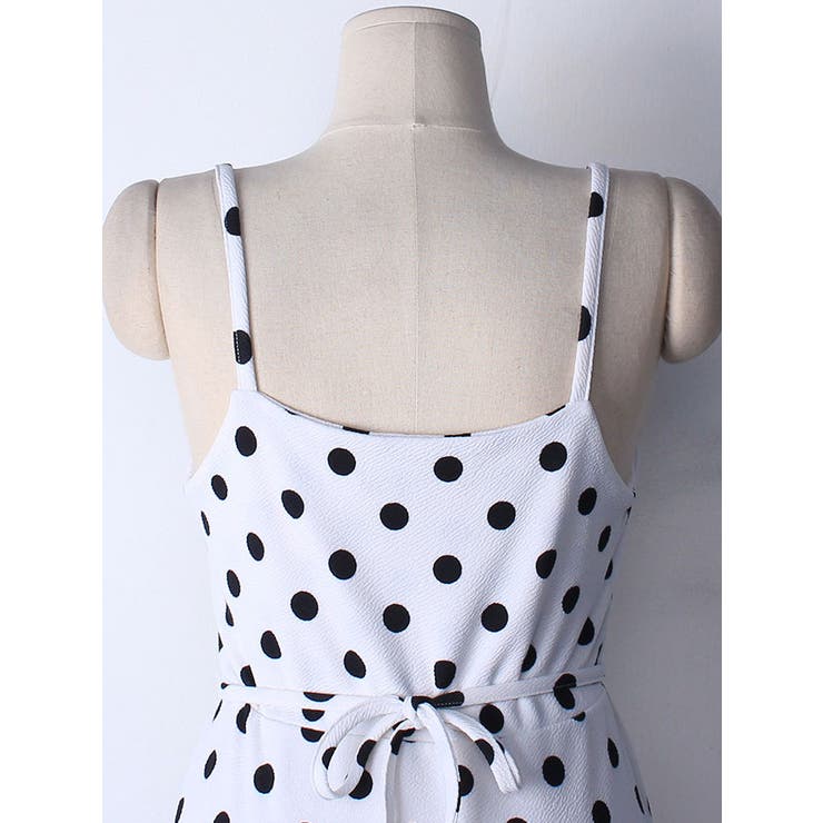 ドット柄 キャミソール ワンピース[品番：KH000011866]｜VIVID LADY