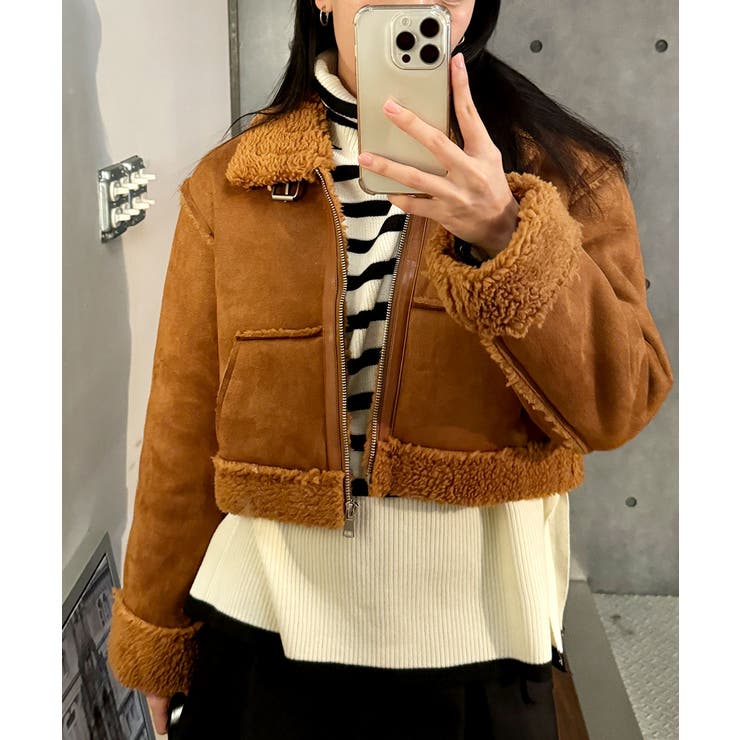 ムートンコート 裏ボア もこもこ[品番：KH000015086]｜VIVID LADY