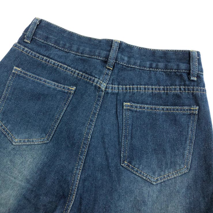 セットアップ】ショートデニムジャケット×デニムパンツ 2点SET 春[品番