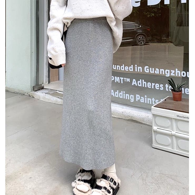 ソフトタッチニットタイトスカート 秋 冬[品番：SHNW0010196]｜SHEENA