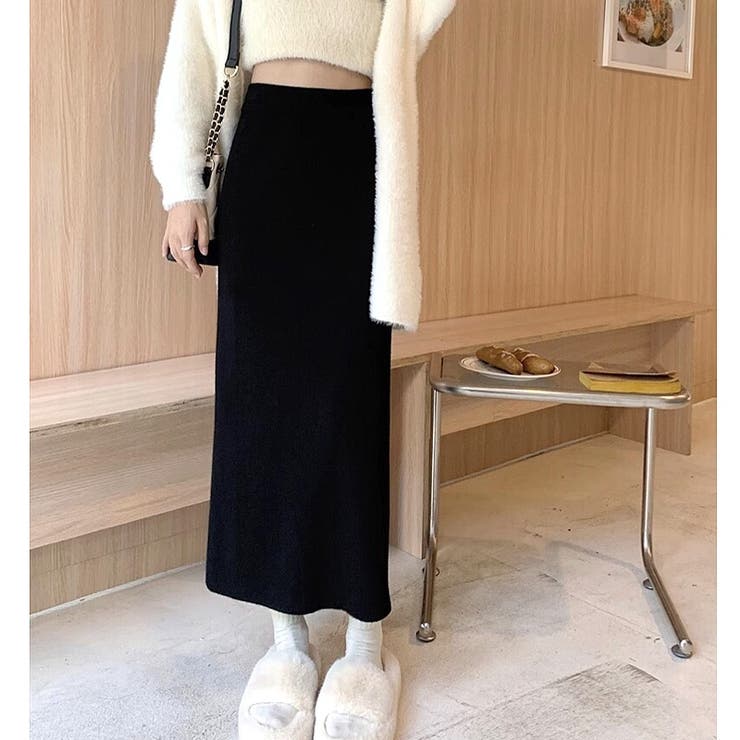 ソフトタッチニットタイトスカート 秋 冬[品番：SHNW0010196]｜SHEENA