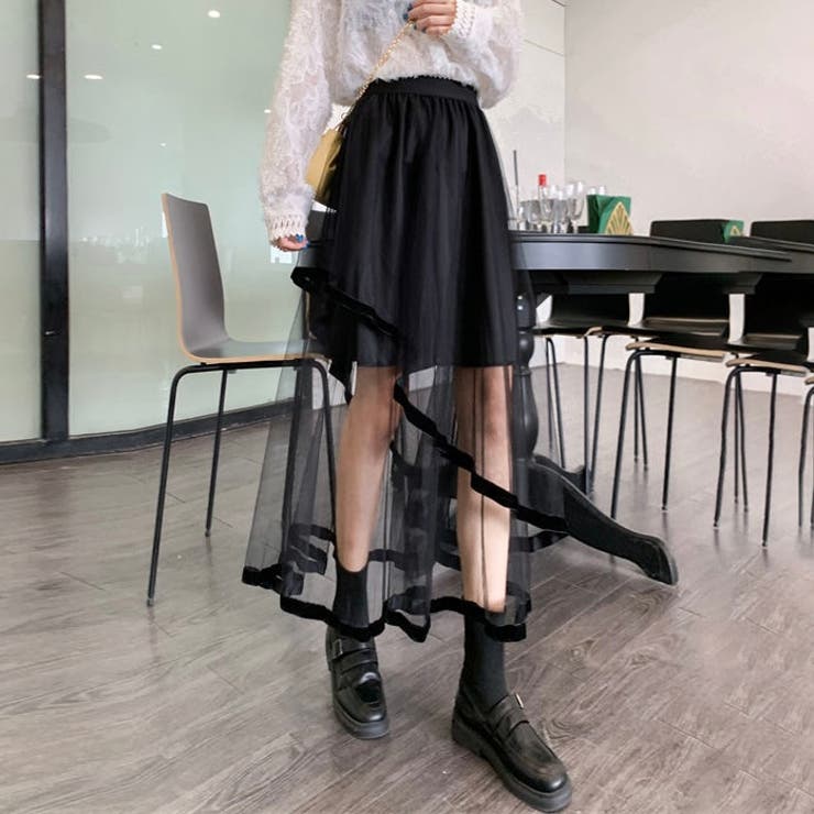 パイピングチュールスカート[品番：SHNW0010776]｜LADY LIKE （レディ