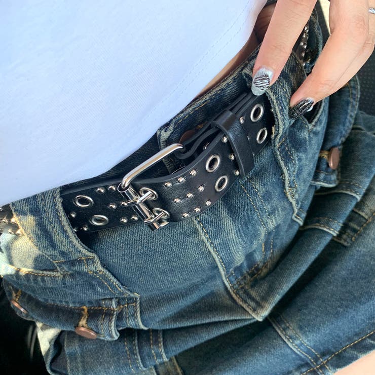 Wハトメスタッズベルト[品番：NHGW0004800]｜non-hedge （ノンヘッジ