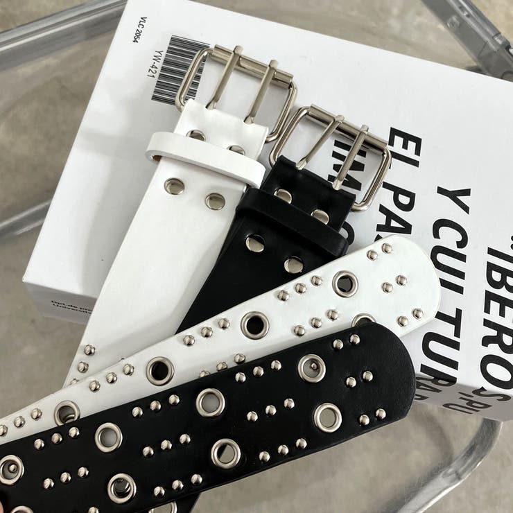 Wハトメスタッズベルト[品番：NHGW0004800]｜non-hedge （ノンヘッジ