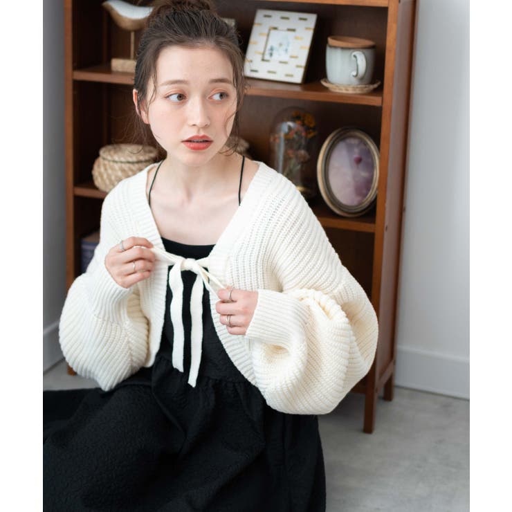 リボンニットボレロ レディース 秋[品番：WG010088138]｜WEGO【WOMEN