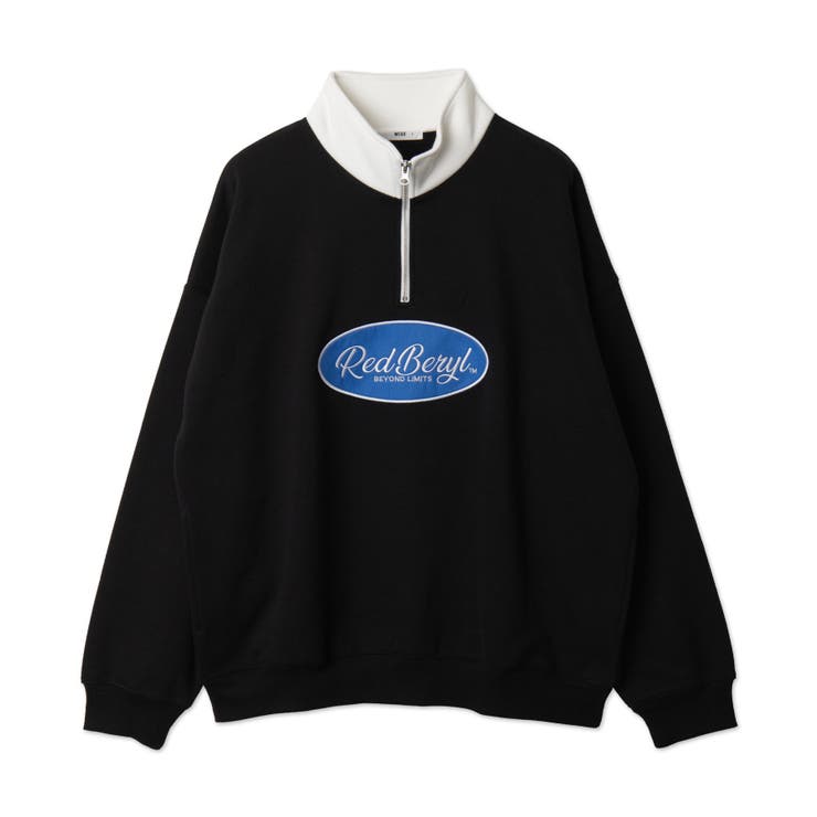 サークルロゴハーフジッププルオーバー[品番：WG010092552]｜WEGO【MEN