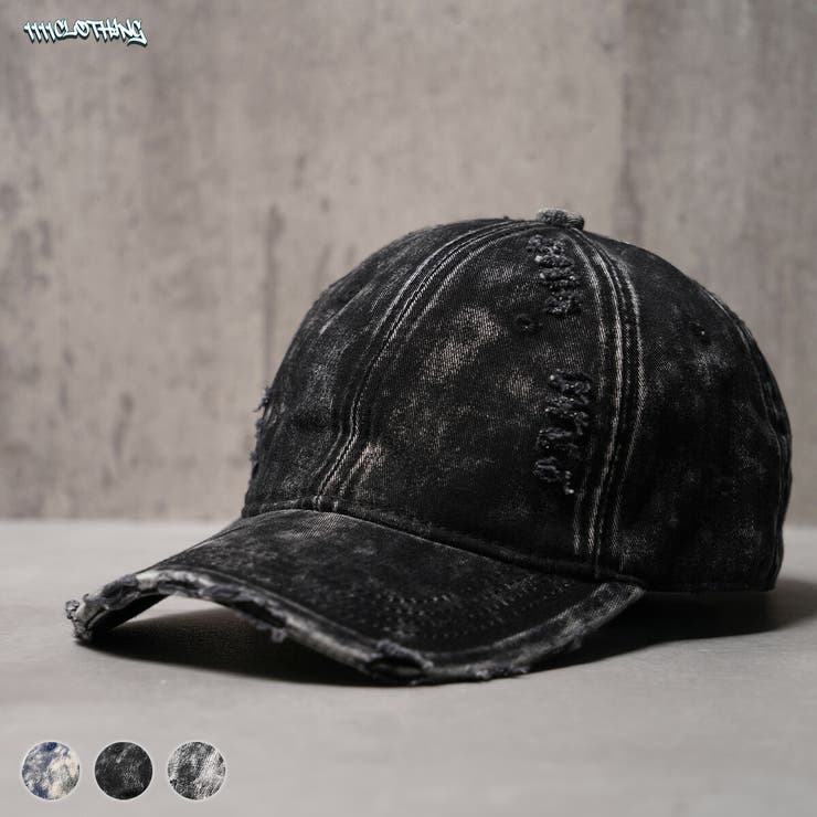 ダメージキャップ メンズ つば広[品番：OCGW0004264]｜ONE 4 PREMIUM