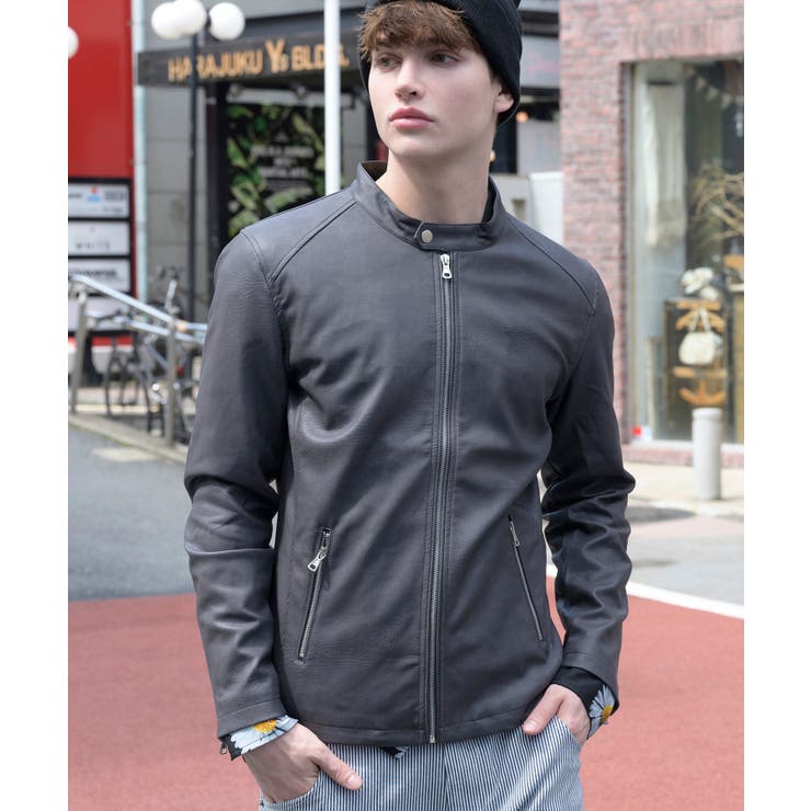 ライダースジャケット メンズ レザー[品番：EH000005740]｜8（eight