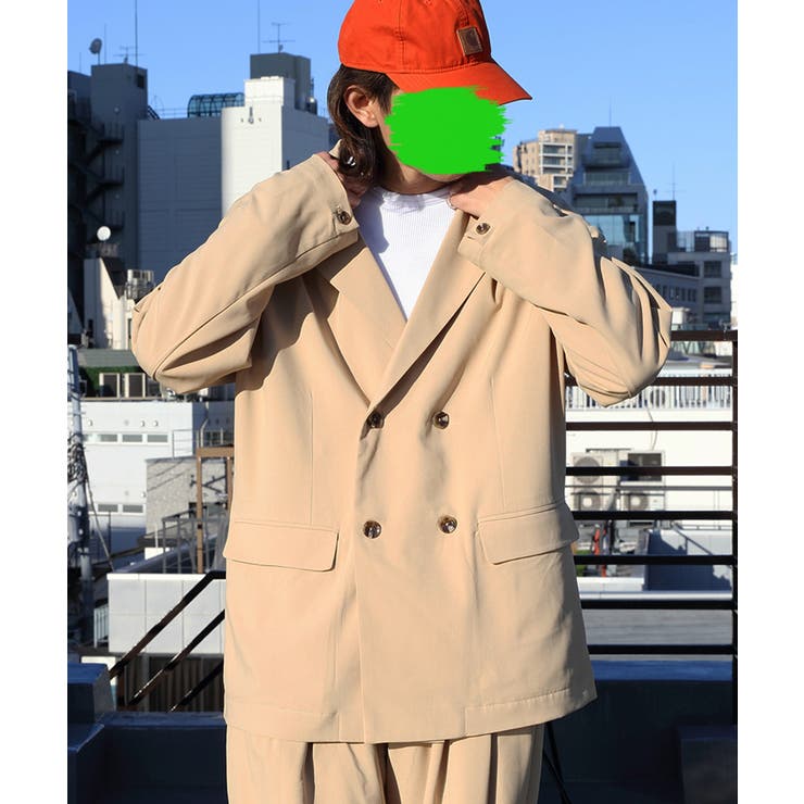 ダブルブレストジャケット テーラードジャケット セットアップ可[品番