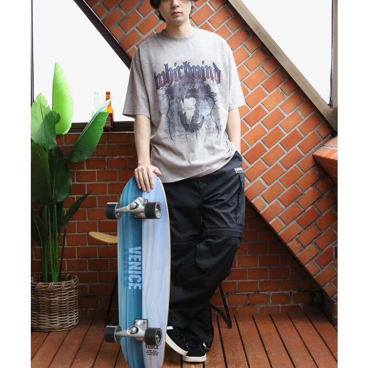 グランジ加工ロックTシャツ メンズ Tシャツ 半袖 バンドT [品番