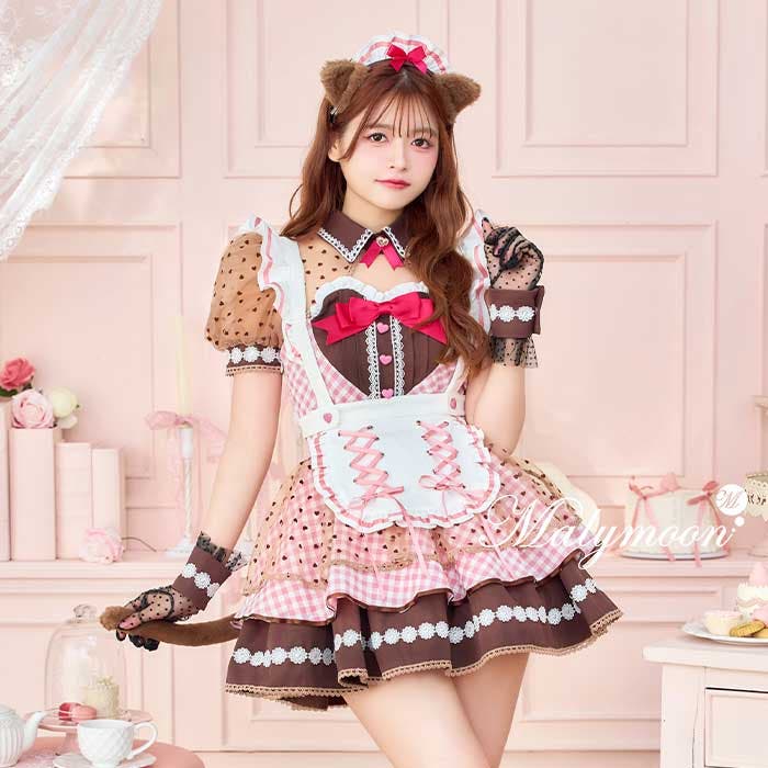景井ひな着用】ラブハートブラウニーキャットメイド《バレンタイン