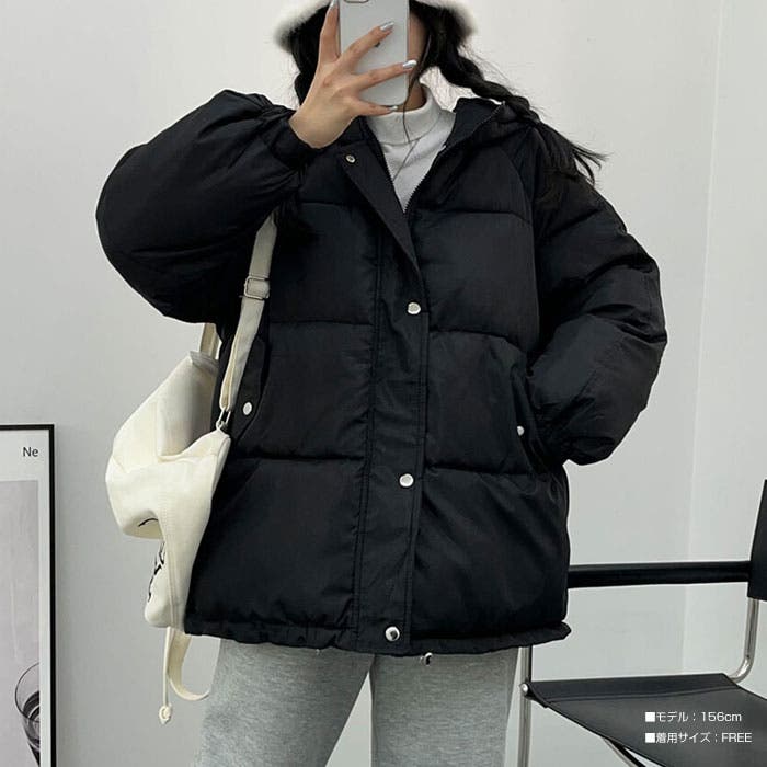 ダウンジャケット レディース フード付きダウン[品番：KH000014353