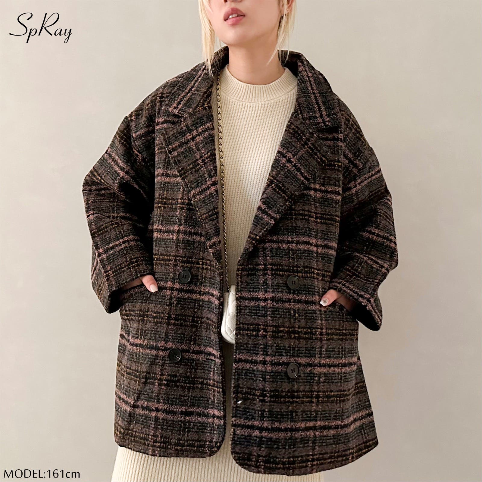 裏キルトエコウールチェックジャケット[品番：SPRW0009963]｜SpRay