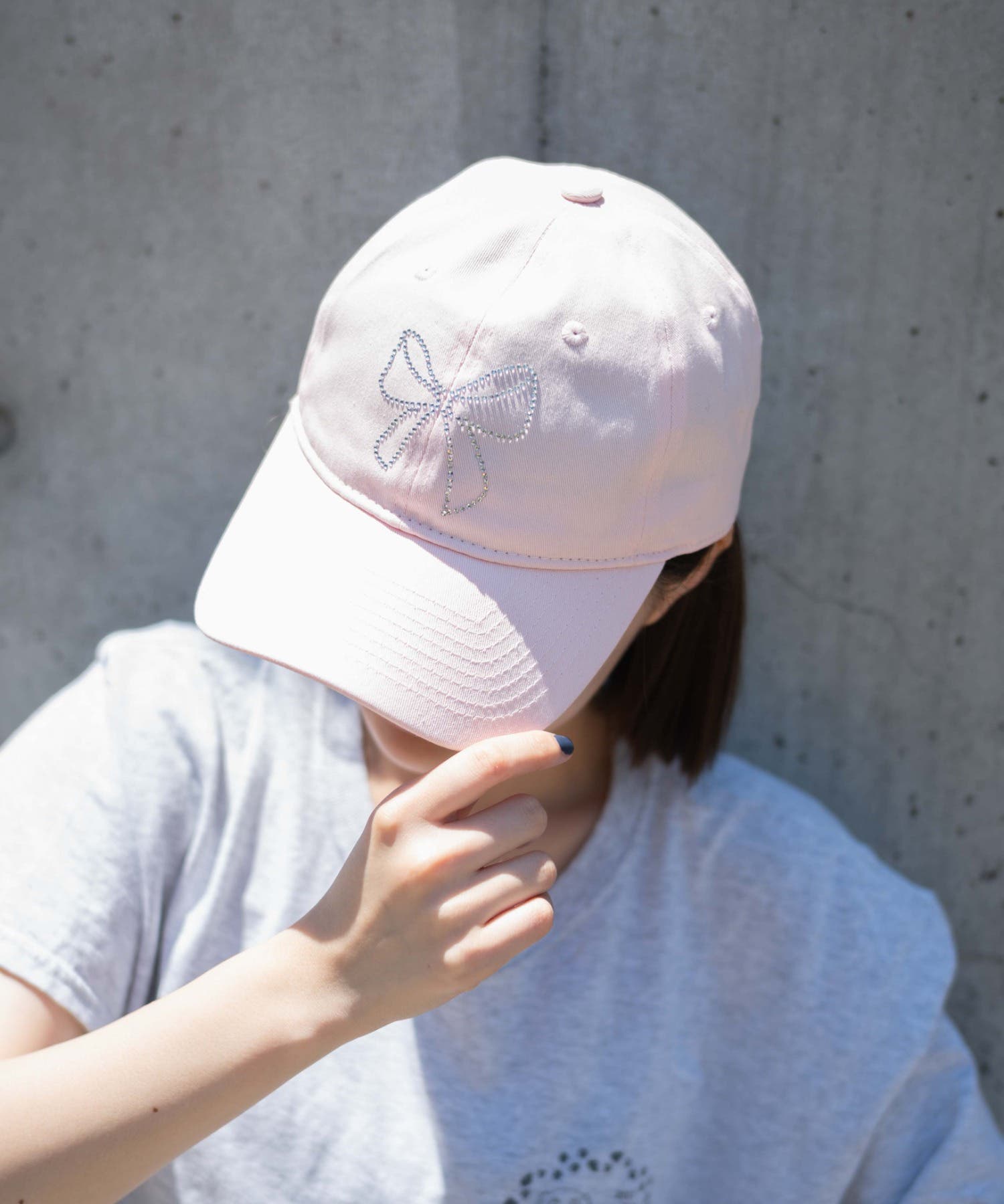 ラインストーンロゴキャップ[品番：WG010090887]｜WEGO【WOMEN