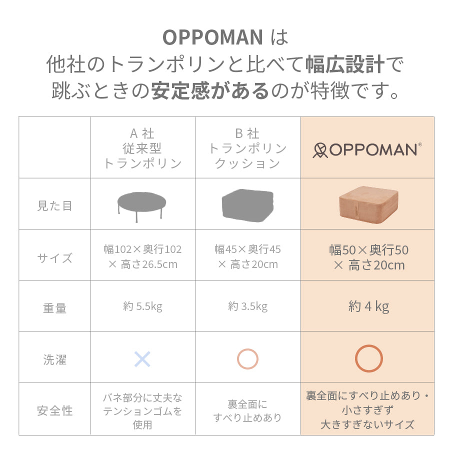 OPPOMAN クッショントランポリン イブル スエード オッポマン 家庭用