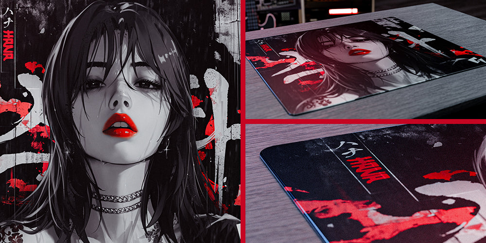 GLSSWRKS(グラスワークス) Hana プレミアムガラスマウスパッド