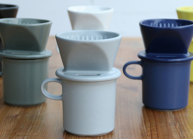 陶器のコーヒードリッパー & マグカップ - かもしか道具店