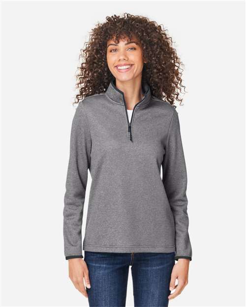Core365 CE73W Women's Stripe 1/4-Zip Pullover | S&S