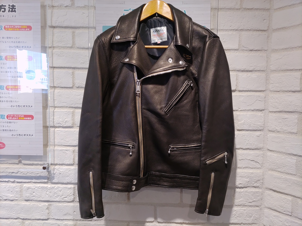 新宿店で、ルイスレザー×リアルマッコイズ別注・ディアスキンレザーの