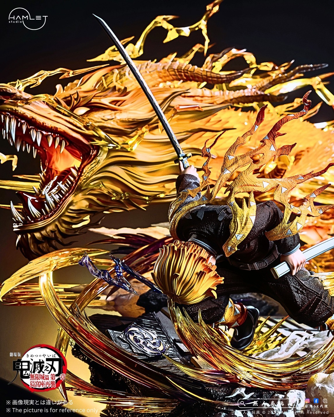 預購】鬼滅之刃GK 蒐藏雕像我妻善逸火雷神[Hamlet Studio] – 無人島玩具