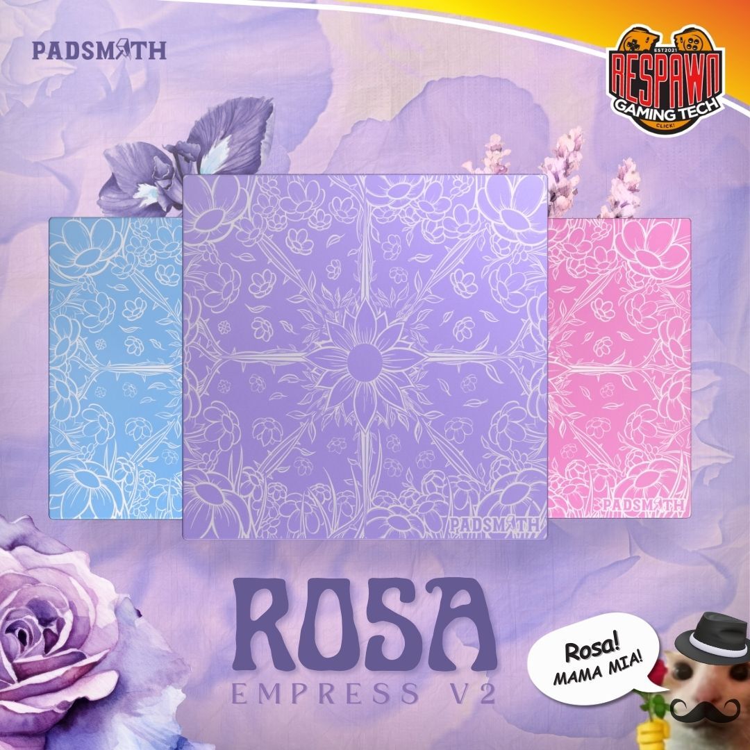 マウス・トラックボール Padsmith Empress V2 - Rosa Lavender