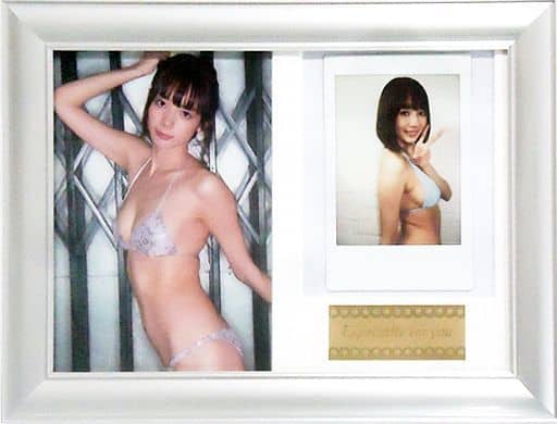 駿河屋 -<中古>岡田紗佳/水着紫×白 (チェキ：水着水色) チェキ入り