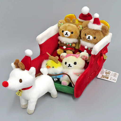 駿河屋 -<中古>[タグ有・美品] 5体セット(2021) クリスマスぬいぐるみ