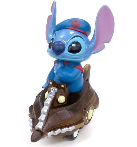 スティチプルバックカー.エンジェル.ディズニーリゾート スティッチ トレイン 汽車 プルバックカー フィギュア ディズニー