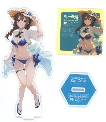 駿河屋 -<中古>時雨改三 水着mode アクリルスタンドセット 「艦隊これ