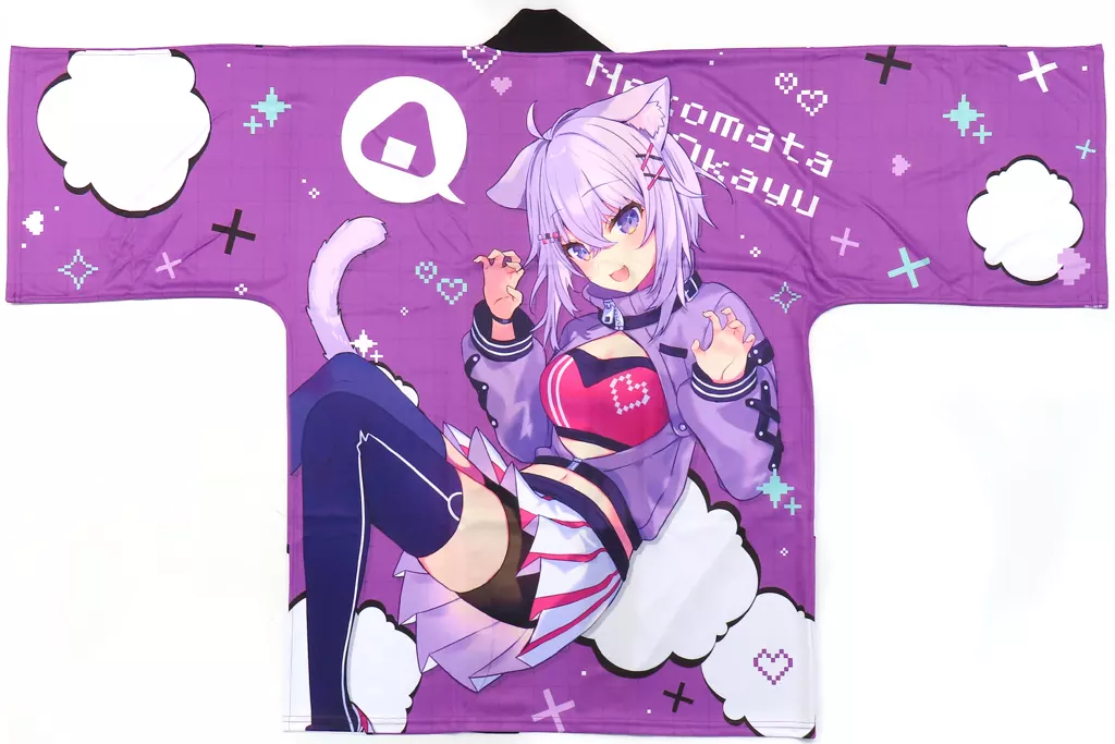 駿河屋 -<中古>猫又おかゆ 法被 パープル フリーサイズ 「バーチャル