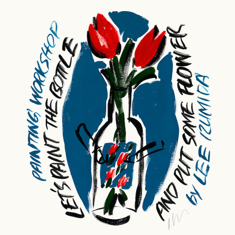 LET'S PAINT THE BOTTLE AND PUT SOME FLOWERS Paint Workshop by LEE