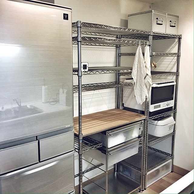 無印良品 メタルラックのおすすめ商品とおしゃれな実例 ｜ RoomClip