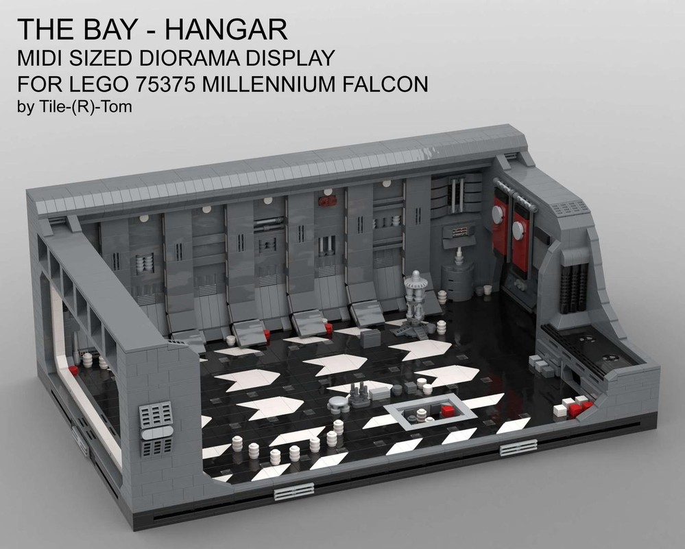 LEGO MOC The Bay - Midi Sized Hangar Diorama Display for 75375