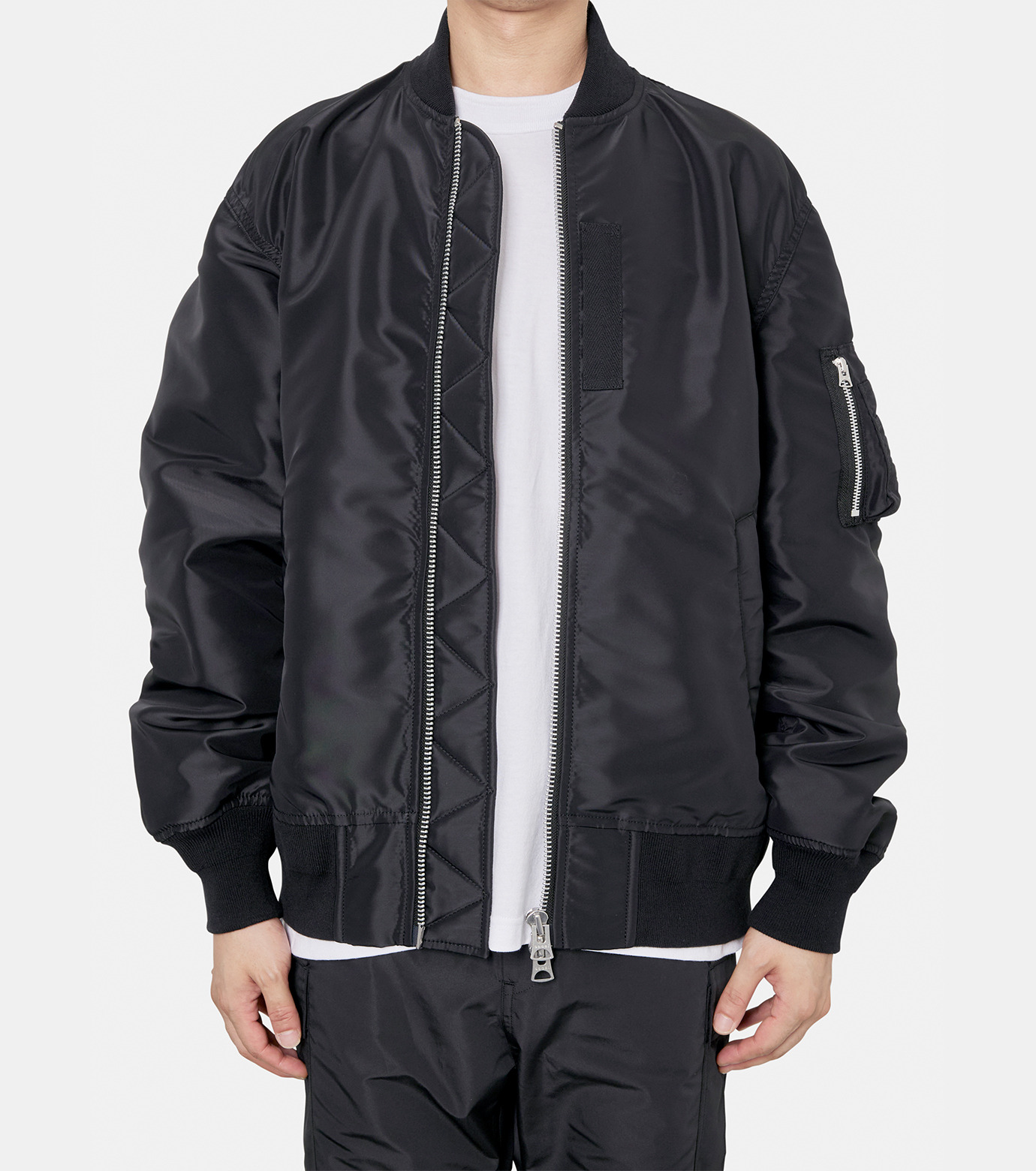 サカイ - sacai | Nylon Twill Blouson-Black-2の通販 | RESTIR リステア