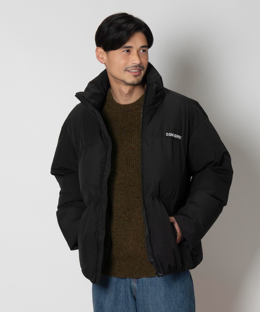 コットンダックフード付きブルゾン/セットアップ対応(M ブラック