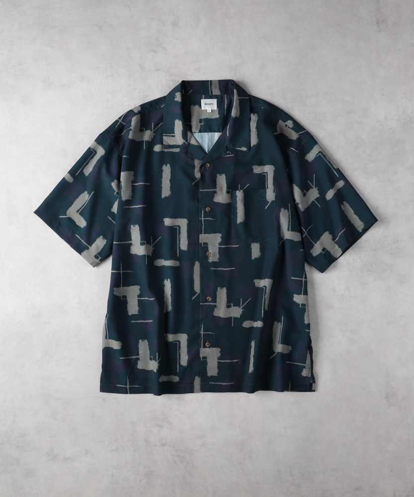 総柄プリント開襟シャツ(M ブラック): トップス｜Right-on公式