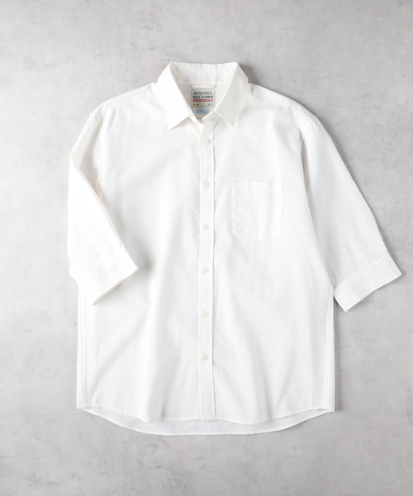 COOL MAX」麻混七分シャツ(S サックス): トップス｜Right-on公式