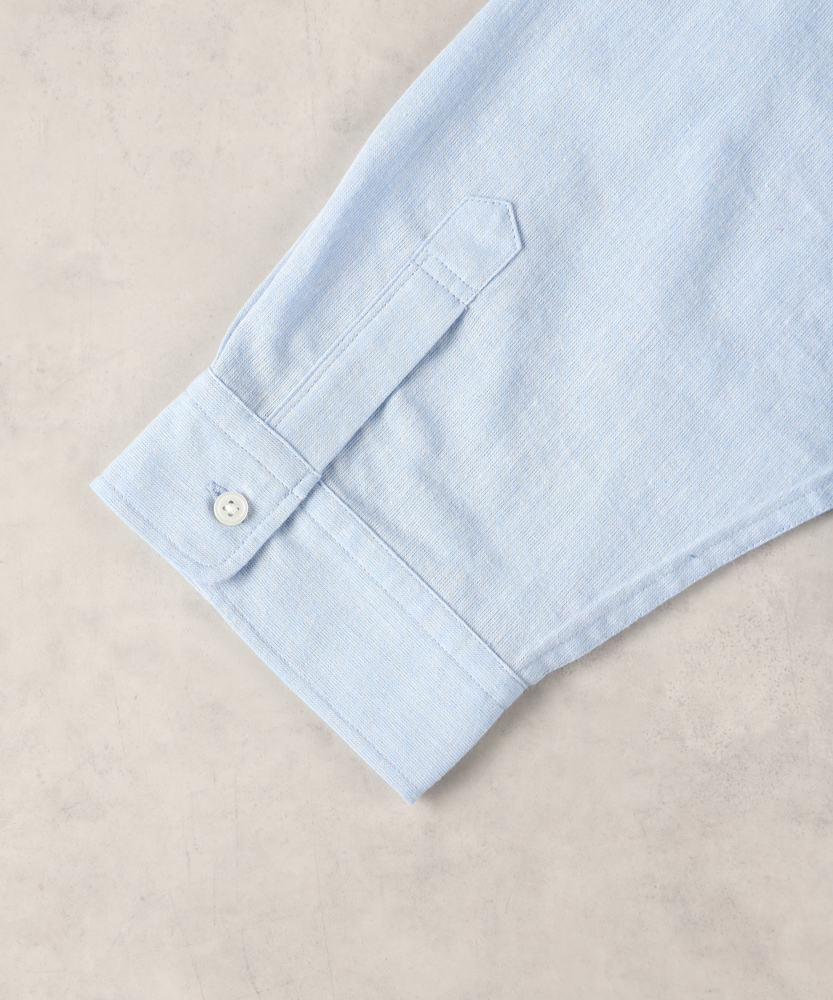 COOL MAX」麻混七分シャツ(S サックス): トップス｜Right-on公式