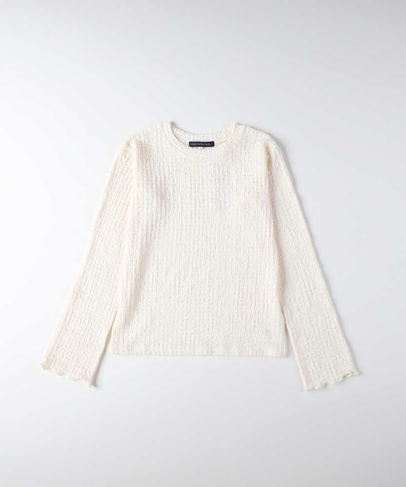 ポコポコロングスリーブTシャツ(M オフシロ): トップス｜Right-on公式